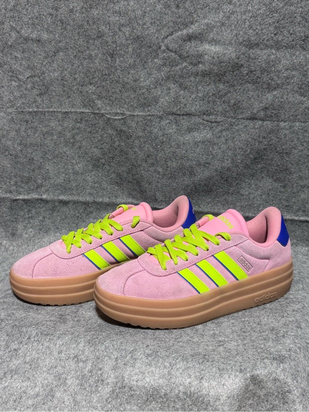 adidas VL Court Bold Pink Platform Sneakers Women 8 IH8089